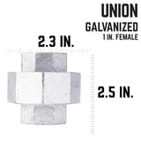 STZ Industries 1 in. FIP each X 1 in. D FIP Galvanized Malleable Iron Union, Pack of 5
