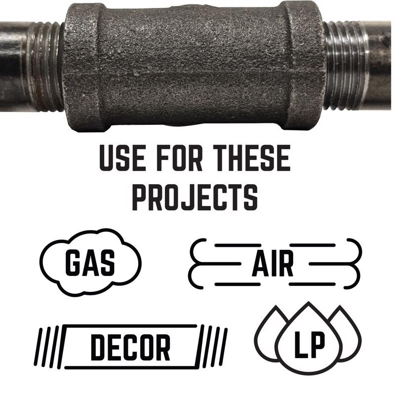 STZ Industries 3/4 in. FIP each X 3/4 in. D FIP Black Malleable Iron 90 Degree Elbow, Pack of 5