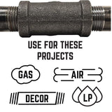 STZ Industries 3/4 in. FIP each X 3/4 in. D FIP Black Malleable Iron 90 Degree Elbow, Pack of 5