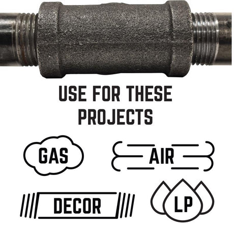 STZ Industries 3/4 in. FIP each X 3/4 in. D FIP Black Malleable Iron 90 Degree Elbow, Pack of 5