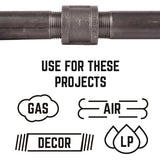 STZ Industries 3/4 in. FIP each X 3/4 in. D FIP Black Malleable Iron Coupling, Pack of 5