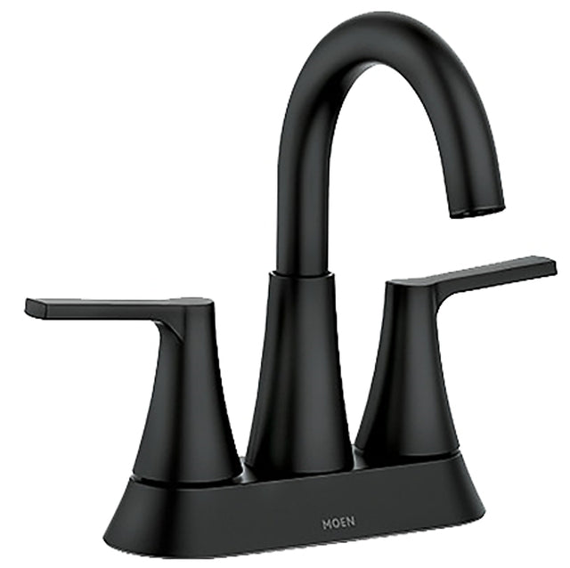 Moen Mikah, 84311 Series 84311BL Bathroom Faucet, 1.2 gpm, 2-Faucet Handle, 3-Faucet Hole, Metal, Matte Black