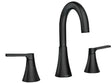 Moen Mikah, 84312 Series 84312BL Bathroom Faucet, 1.2 gpm, 2-Faucet Handle, 3-Faucet Hole, Plastic/Stainless Steel