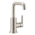 Moen Zyla Series 84140SRN Bathroom Faucet, 1.2 gpm, 1-Faucet Handle, Metal/Plastic/Stainless Steel, Brushed Nickel
