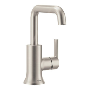 Moen Zyla Series 84140SRN Bathroom Faucet, 1.2 gpm, 1-Faucet Handle, Metal/Plastic/Stainless Steel, Brushed Nickel