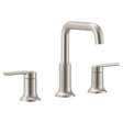 Moen Zyla Series 84142SRN Bathroom Faucet, 1.2 gpm, 2-Handle, 3-Faucet Hole, Metal/Plastic/Stainless Steel