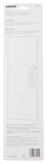 ProSource 32239BBB-PS Door Pull Plate, 3-1/2 in W, 15 in D, 1-5/8 in H, Aluminum, Brass