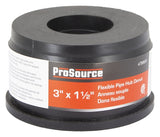 ProSource 33U-139 Hub Donut, 3 x 1-1/2 in, PVC, Black
