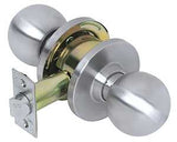 Tell Manufacturing CL100002 Passage Knob, Steel, Satin Chrome, 1-3/4 to 1-3/8 in Thick Door