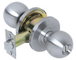 Tell Manufacturing CL100004 Privacy Lockset, Satin Chrome, Steel, ADA Compliant, 2-1/8 in Dia Knob