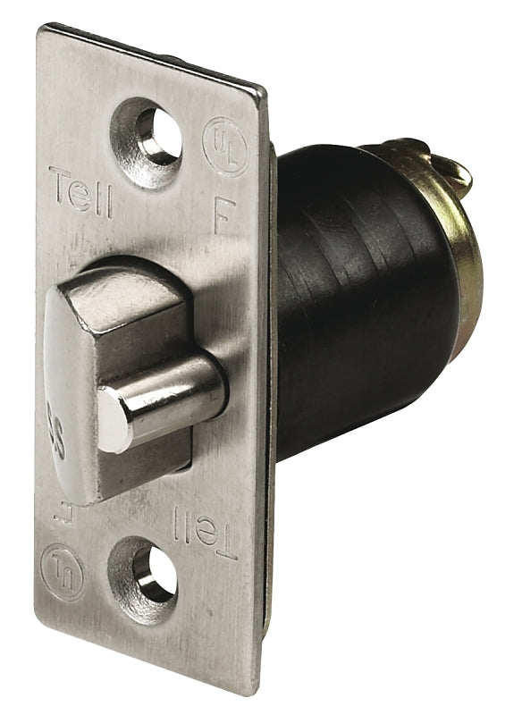 Tell Manufacturing CL100184 Latch Bolt, 5 in L, 3-3/4 in W, Stainless Steel, Satin