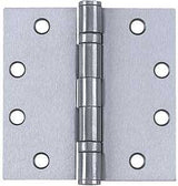 Tell Manufacturing HG100316 Square Corner Hinge, 4-1/2 in H Door Leaf, 0.134 in Thick Door Leaf, 4-1/2 in H Frame Leaf