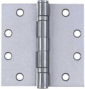 Tell Manufacturing HG100317 Square Corner Hinge, 4-1/2 in H Door Leaf, 0.134 in Thick Door Leaf, 4-1/2 in H Frame Leaf