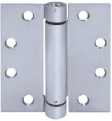 Tell Manufacturing HG100323 Spring Hinge, 3-1/2 in L x 3-1/2 in W, Stainless Steel, Satin, Wall Mounting, Fixed Pin