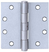 Tell Manufacturing HG100324 Ball Bearing Plain Hinge, 3-1/2 in H Door Leaf, 3-1/2 in H Frame Leaf, 3-1/2 in W, Satin