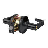 Tell Manufacturing LC2400 Series CL102902 Entry Lever, Matte Black, Lever Handle, Steel, Commercial, Left, Right Hand