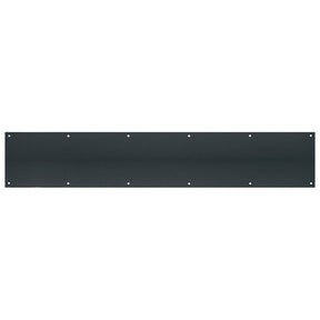 Tell Manufacturing DT101949 Door Kick Plate, 30 in L, 6 in W, 0.05 ga Gauge, Matte Black