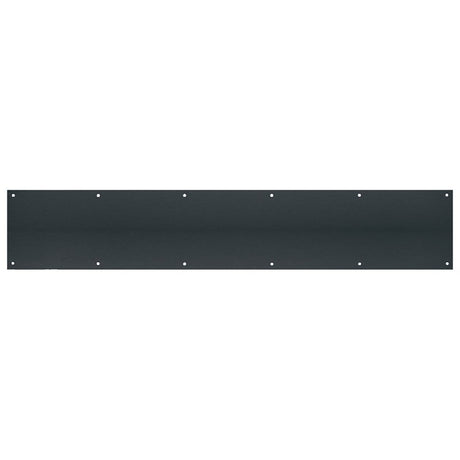 Tell Manufacturing DT101949 Door Kick Plate, 30 in L, 6 in W, 0.05 ga Gauge, Matte Black