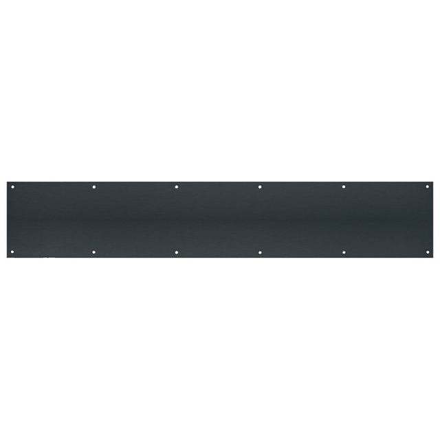 Tell Manufacturing DT101949 Door Kick Plate, 30 in L, 6 in W, 0.05 ga Gauge, Matte Black