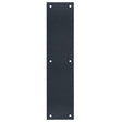 Tell Manufacturing DT101944 Push Plate, 15 in L, 3-1/2 in W, 0.05 ga Gauge, Stainless Steel, Matte Black