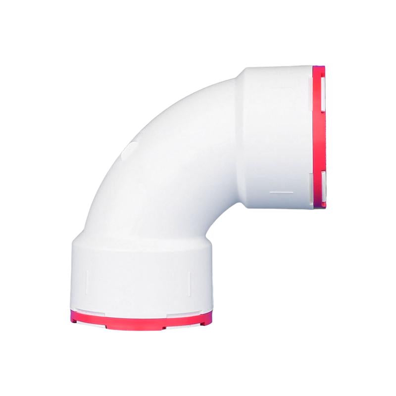 Charlotte Pipe ConnecTite Schedule 40 1-1/2 in. Hub X 1-1/2 in. D Hub PVC Bend Elbow 1 pk