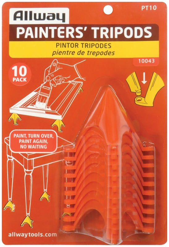 ALLWAY PT10 Painter's Tripod, Celcon Polyoxymethylene, Pack of 6