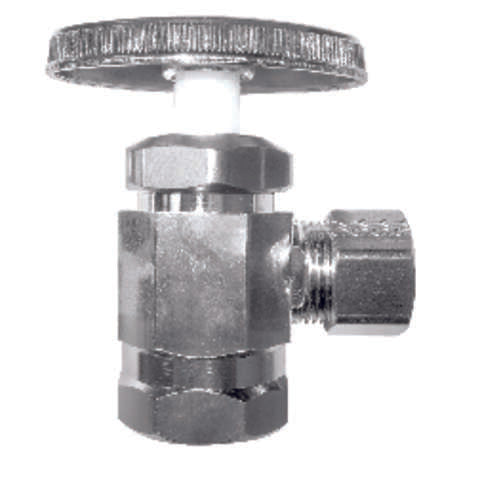 Ace FIP Compression Brass Angle Stop Valve