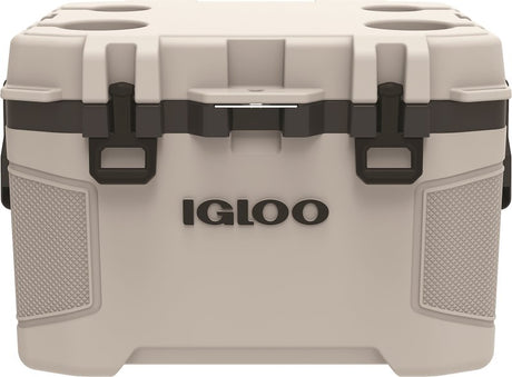 Igloo Trailmate Series 0050215 Cool Box, 50 qt Cooler, Polyethylene/Polypropylene, BoneObsidian Gray