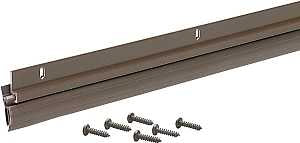 M-D 05173 Door Sweep, Bronze Flange, 36 in L, Aluminum Flange, Vinyl Insert