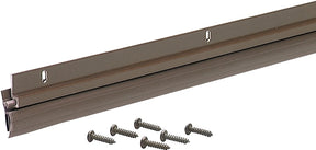 M-D 05173 Door Sweep, 36 in L, 1/4 in W, Aluminum Flange, Vinyl Insert