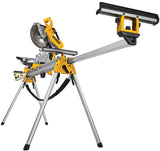 DEWALT DWX723 Miter Saw Stand, 500 lb, 151 in W Stand, 32 in H Stand, Aluminum, Black/Yellow