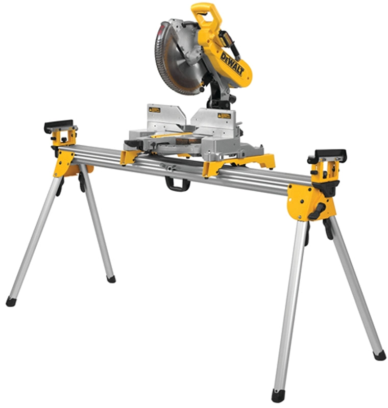 DEWALT DWX723 Miter Saw Stand, 500 lb, 151 in W Stand, 32 in H Stand, Aluminum, Black/Yellow