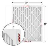 AAF Flanders PREpleat M11 SC 20 in. W X 24 in. H X 2 in. Synthetic 11 MERV Pleated Air Filter 1 pk, Pack of 12