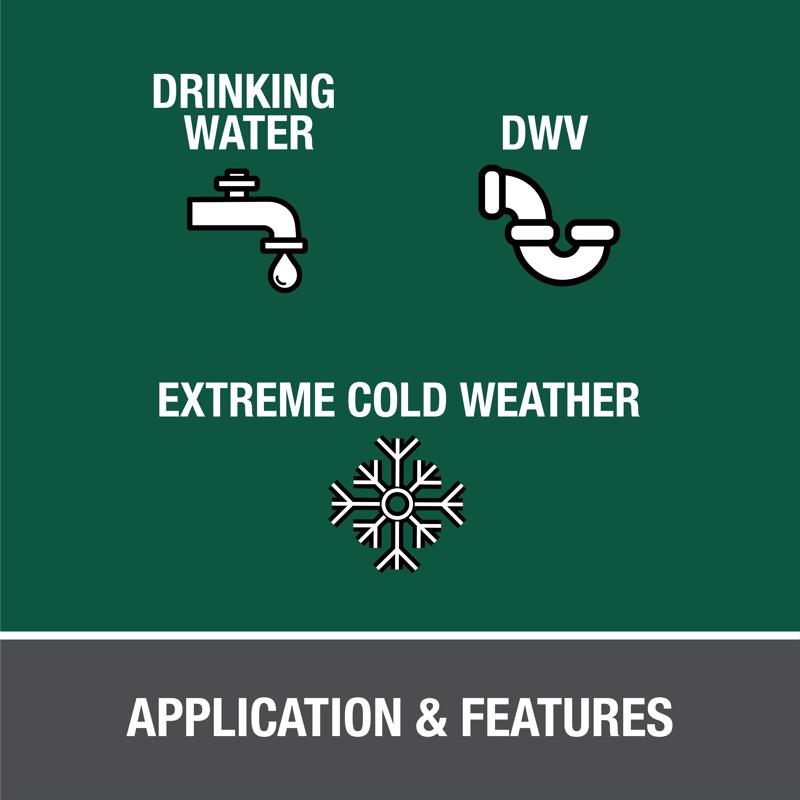 Oatey Clear All Weather Cement For PVC 8 oz, Pack of 12