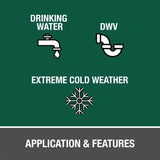 Oatey Clear All Weather Cement For PVC 8 oz, Pack of 12