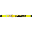 Ancra 500 Series 48987-20 Strap, 3 in W, 27 ft L, Polyester, Yellow, 5400 lb Working Load, Hook End