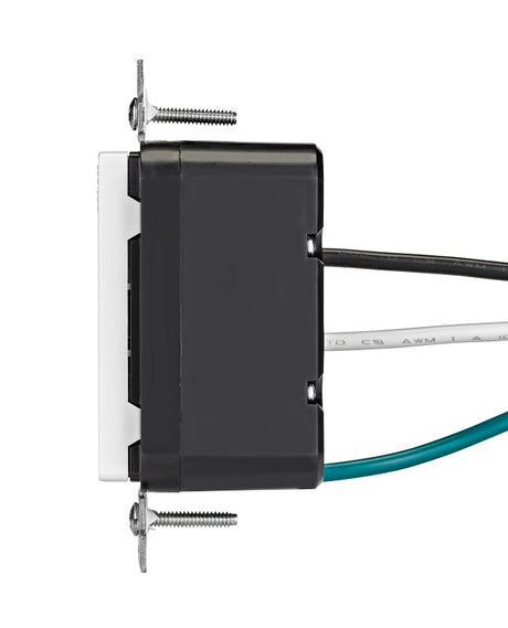 SmartlockPro M72-GFTR1-03W Tamper-Resistant Slim GFCI Outlet with LED Indicator Light, 125 VAC, 15 A, NEMA: NEMA 5-15R