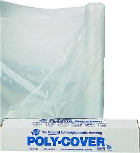 Orgill Poly 6X10-C Poly Film, 100 ft L, 10 ft W, 6 mil Thick, Clear