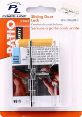 Prime-Line U 9842 Door Lock, Plastic, 3/16, 1/8, 1/4 in Thick Door