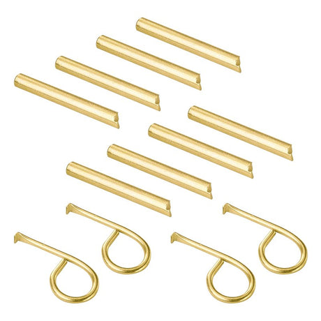 Defender Security U 9845 Window Sash Pin Lock, 2-1/2 in L, Steel, Brass