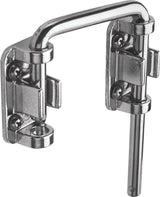 Prime-Line U 9847 Sliding Door Loop Lock, 2-1/8 in, Steel, Nickel-Plated, Pack of 2