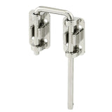 Prime-Line U 9847 Sliding Door Loop Lock, Steel, Nickel-Plated, 1-3/8 to 1-3/4 in Thick Door, Pack of 2
