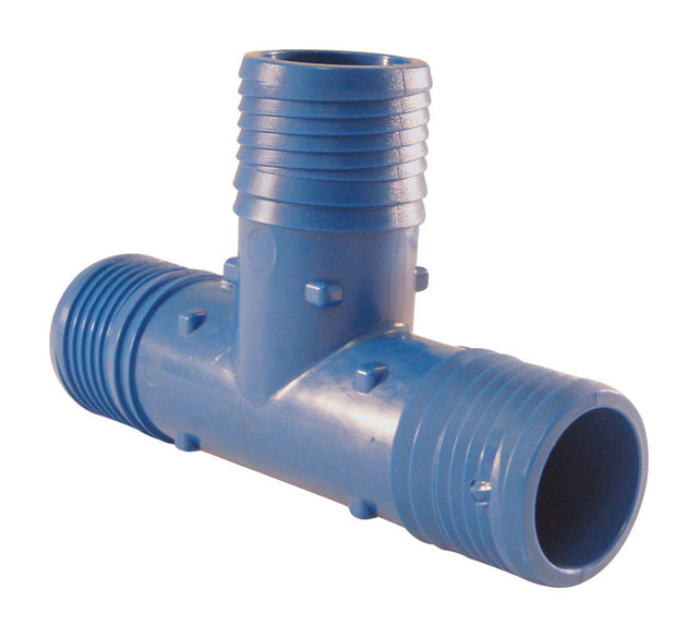 Apollo Blue Twister 1-1/4 in. Insert in to X 1-1/4 in. D Insert Acetal Tee 1 pk