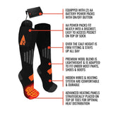 ActionHeat AH-SK-AA-03-S-M Heated Socks, Unisex, S/M, Cotton/Spandex/Wool, Black, Pack of 3