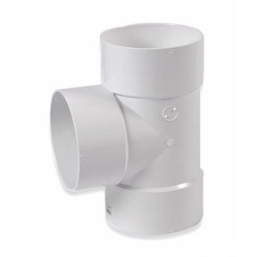 NDS Schedule 35 6 in. Hub each X 6 in. D Hub PVC Straight Tee 1 pk