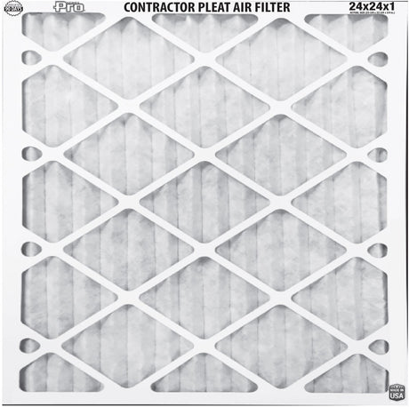 BestAir 24 in. W X 24 in. H X 1 in. D 8 MERV Pleated Air Filter 1 pk, Pack of 12