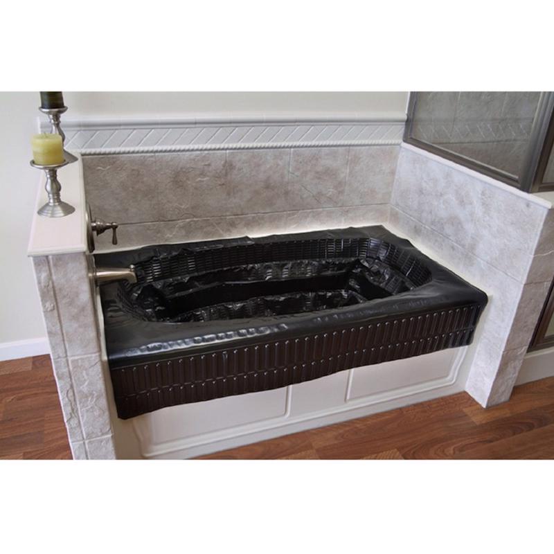 Oatey 2  H X 15 in. W X 15 in. L Black Adjustable Bathtub Protector