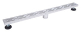 B&K 2 in. D Nickel Linear Shower Drain