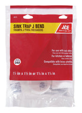Ace 1-1/2 in. D Plastic Sink Trap J-Bend