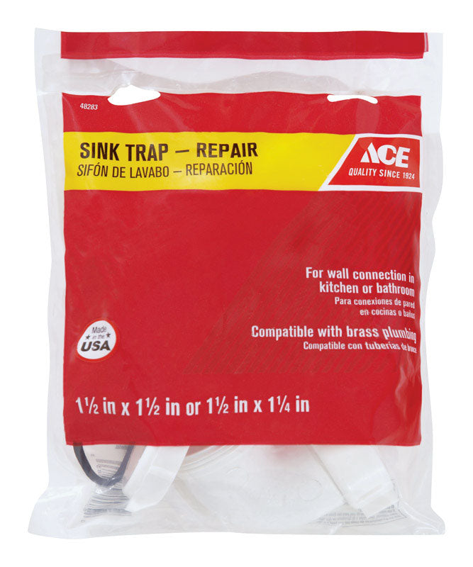 Ace 1-1/2 in. D Plastic Sink Trap